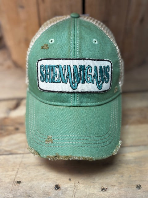 Shenanigans Distressed Cap